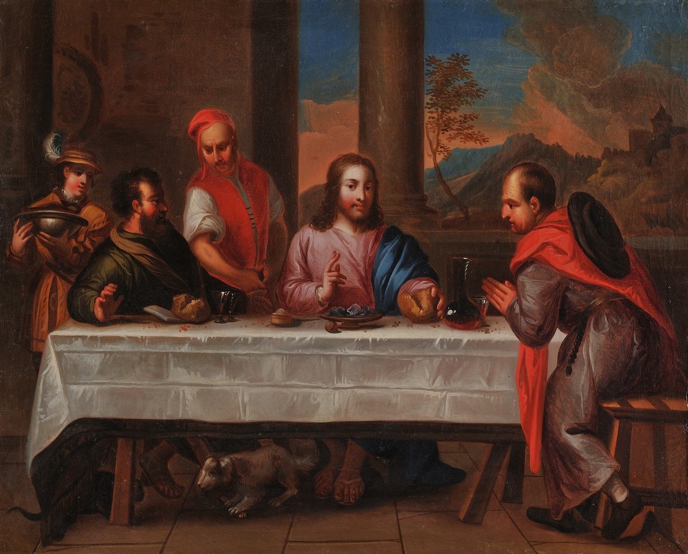 Le Christ et les Pèlerins d’Emmaüs ; Les Pèlerins d'Emmaüs ; La Scène