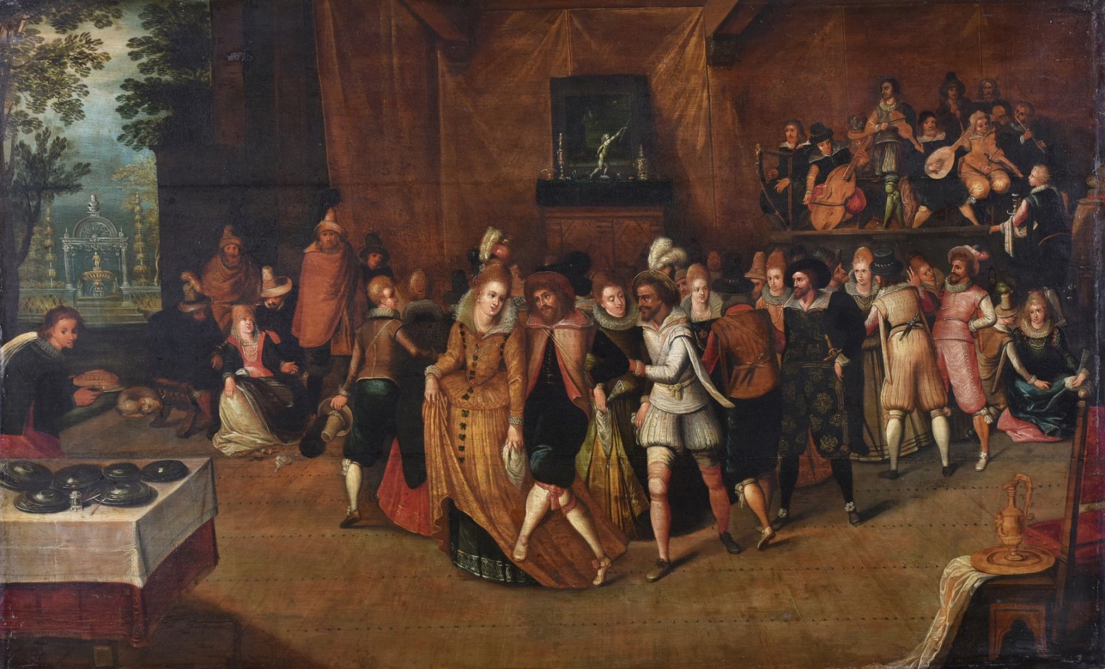 Danseurs et musiciens dans un intérieur ; Bal à l'époque de Henri III ; Une fête à la cour de Henri III