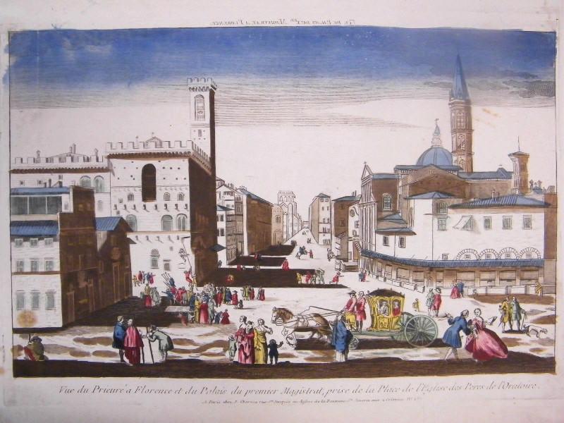 Vue du prieuré à Florence et du palais du premier magistrat