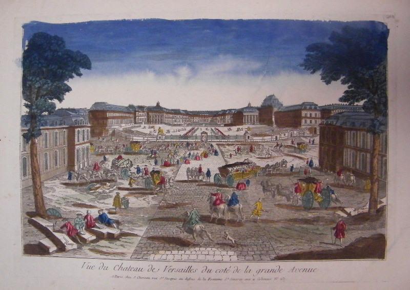 Vue du Château de Versailles du côté de la grande Avenue