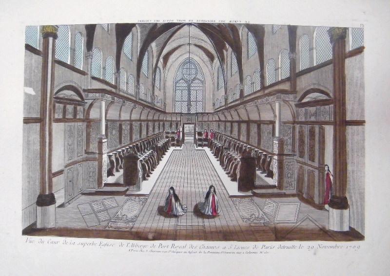 Vue du choeur de l'église de Port-Royal des Champs