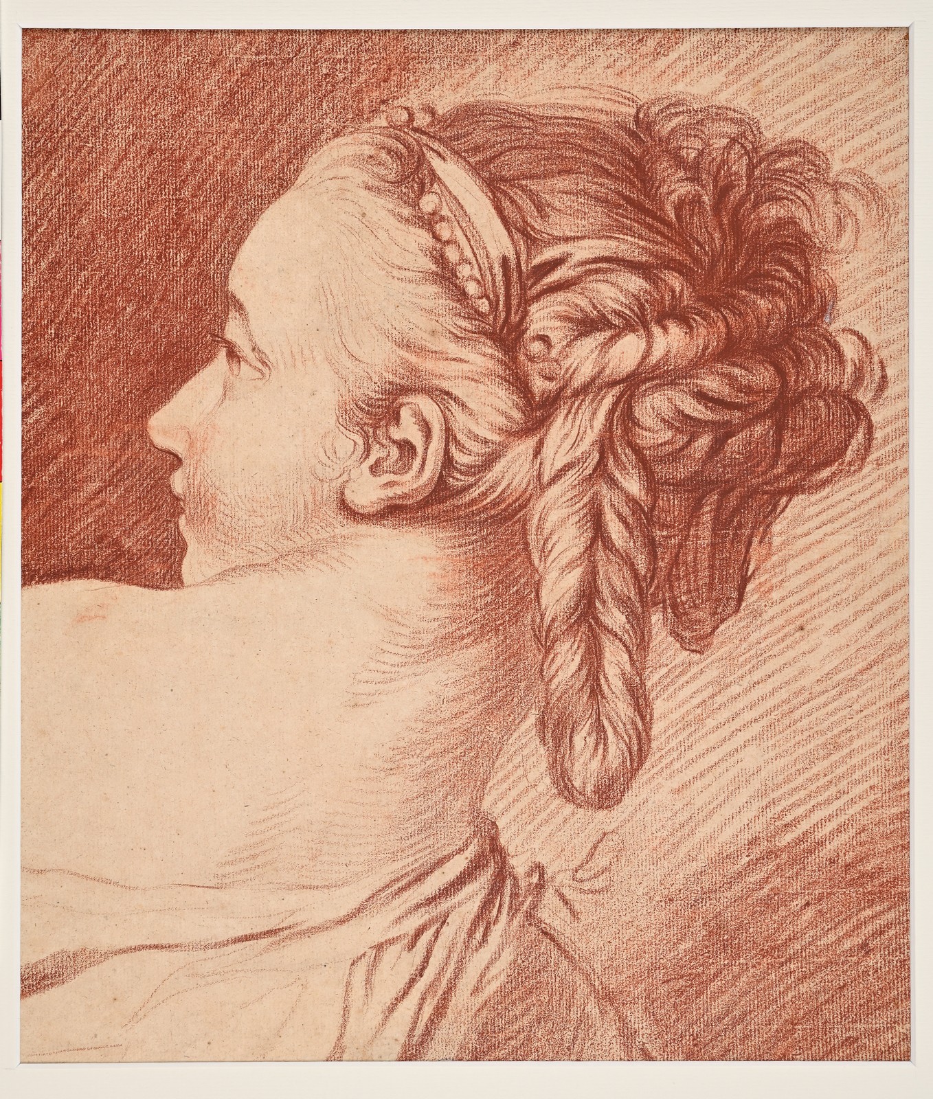 Buste de femme de dos