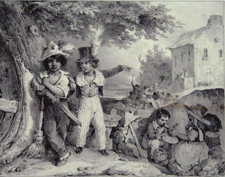 Je m'bats pas Le plus souvent.....que j'vais m'faire calotter déchiré mes z'hardes et tout pour des Cadets qui mangera la galette et les noix verts et qu'moi j'aurai les coquilles