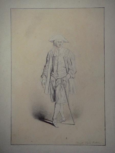 Portrait de gentilhomme d'après Watteau (Gentilhomme en pied)