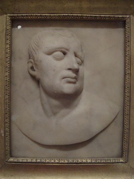 Moulage en albâtre du masque de Napoléon