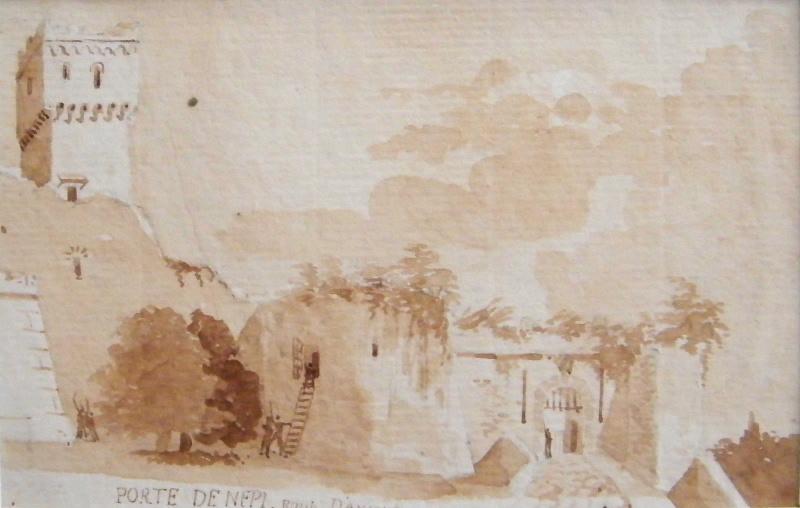 Porte de Népi, route d'Ancône