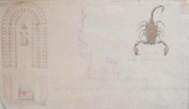 Plan du choeur de l'église de la petite place à Reggio et coupe du chapitre