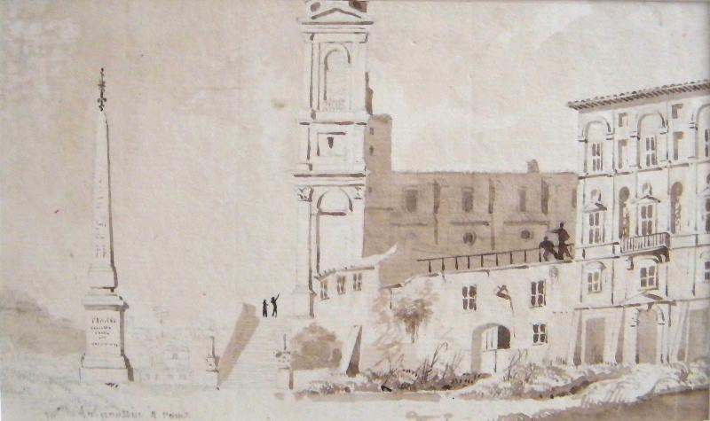 Vue de l'église de la Trinité-des-Monts