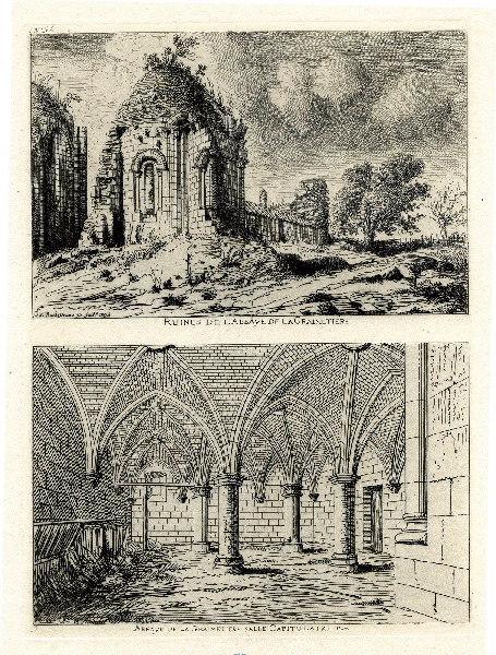 Revue Poitou et Vendée (n°94) : Ruines de l'abbaye de la Grainetière et intérieur