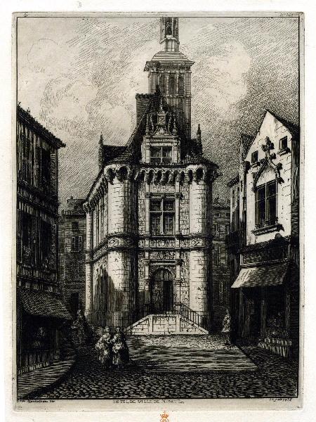 Estampe (n°153) : Hôtel de ville de Niort