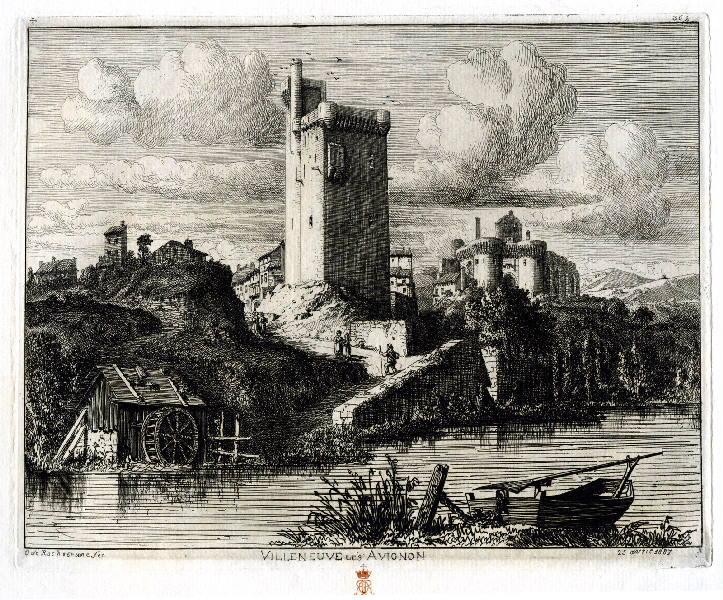 Estampe (n°362) : Villeneuve les Avignon