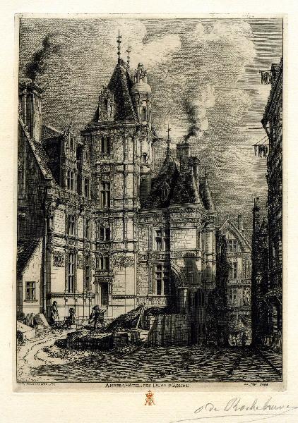 Estampe (n°374) : Angers, hôtel des Ducs d'Anjou