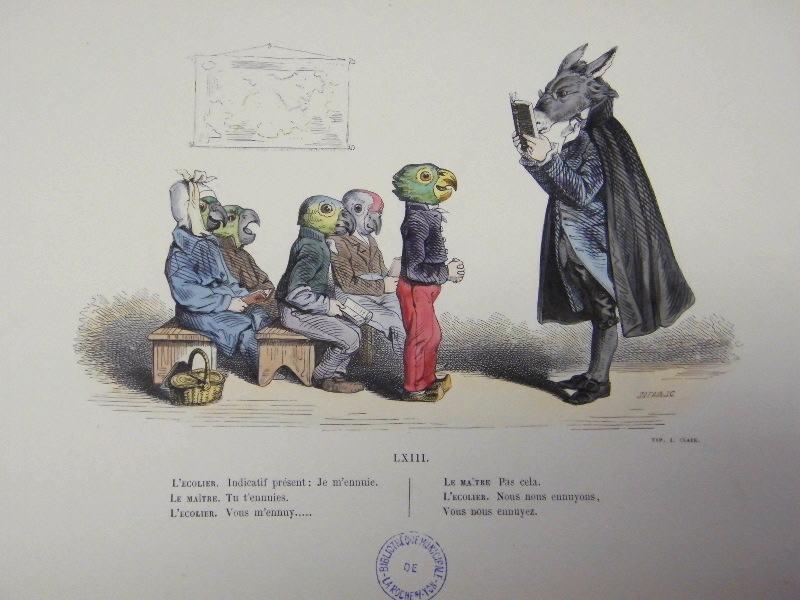 Les métamorphoses du jour (planche 18) : L'écolier