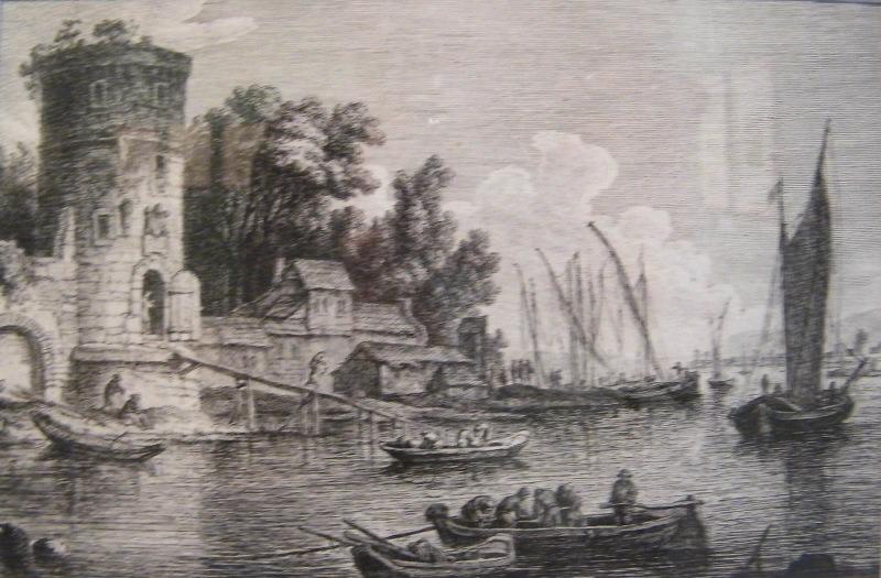 Cité portuaire (avec légende en hollandais)