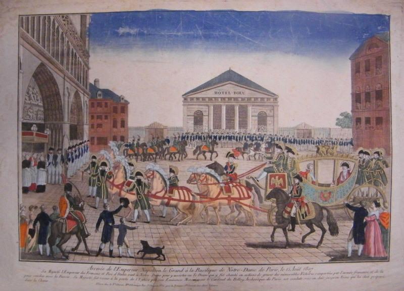 Arrivée de l'Empreur Napoléon le Grand (à la Basilique Notre-Dame de Paris, le 15 août 1807)