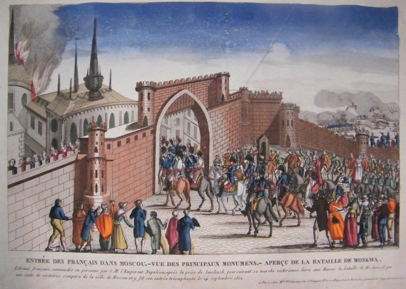 Entrée des français dans Moscou