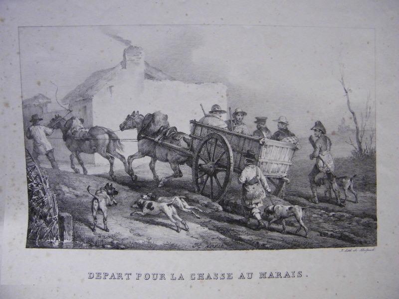 Départ pour la chasse au marais