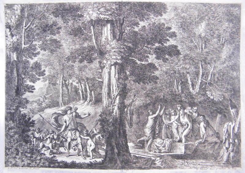 Actéon surprenant Diane au bain