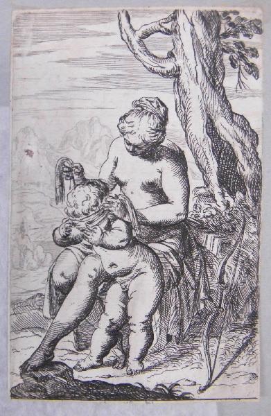 Vénus bandant les yeux de l'Amour