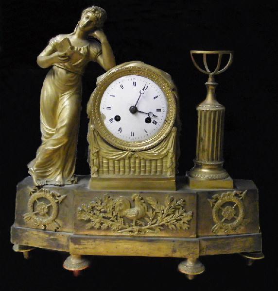 Pendule avec liseuse ; Pendule aux zodiaques