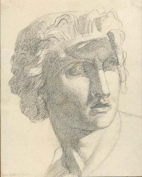 Tête d'étude antique