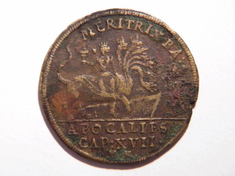 Jeton de Nuremberg. Grande prostituée de Babylone