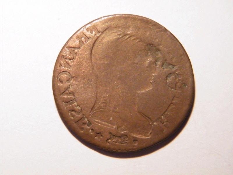 5 Centimes Dupré - pièce incuse sur les deux faces