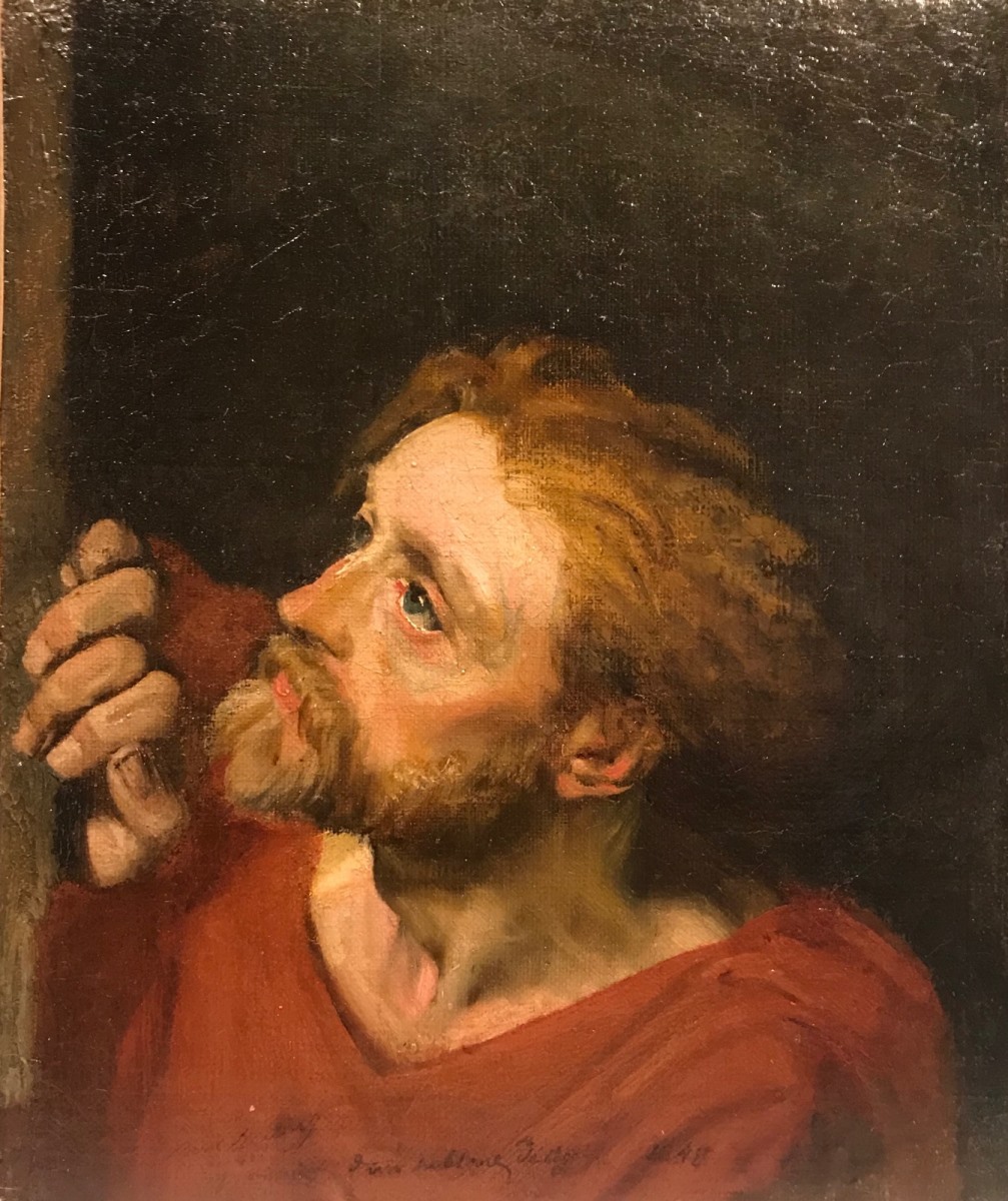 Figure d'homme ; Saint-Pierre chez Marie