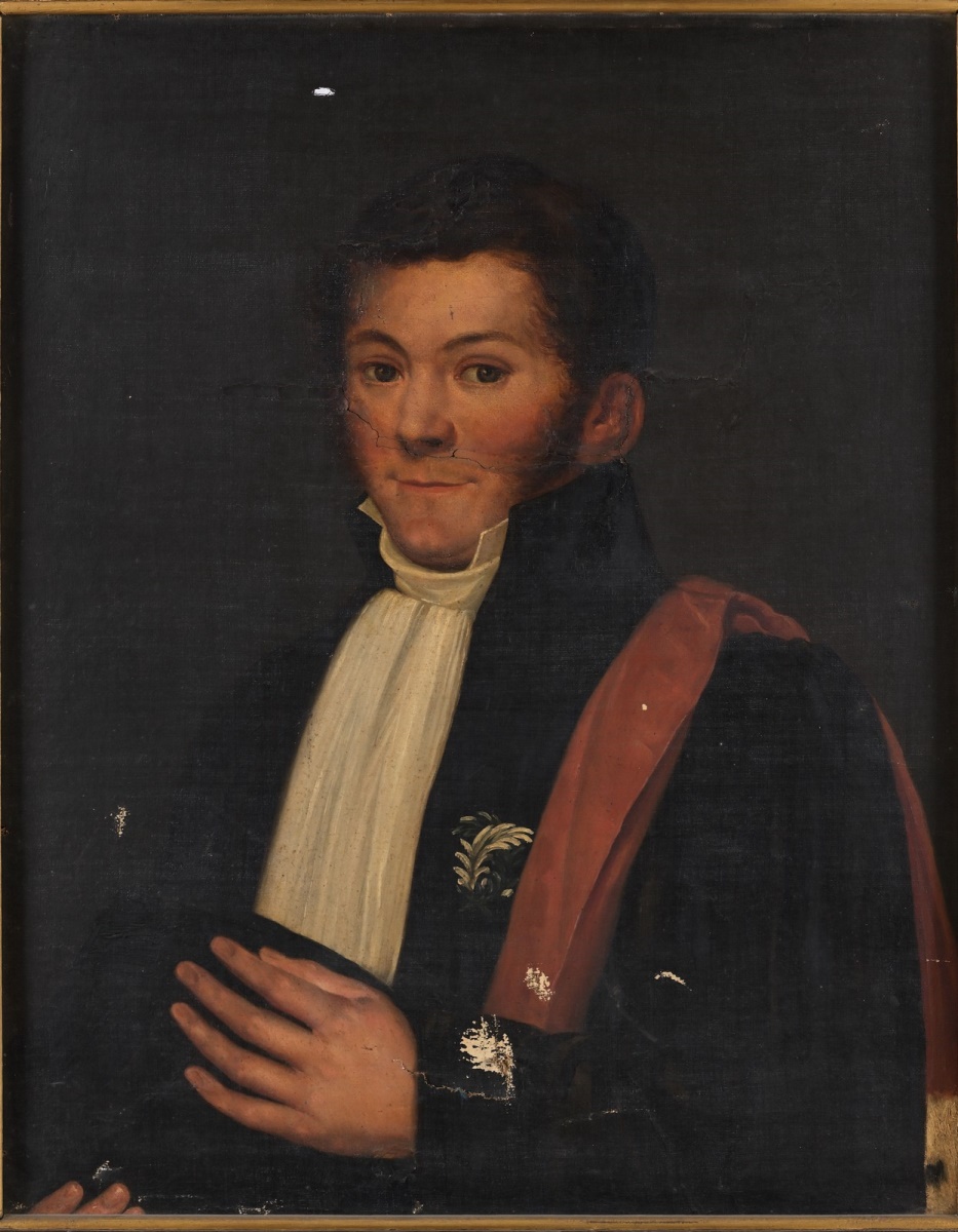 Portrait de M. Moreau, père, avocat, ancien maire de La Roche-sur-Yon ; Portrait d'homme [Titre ancien]