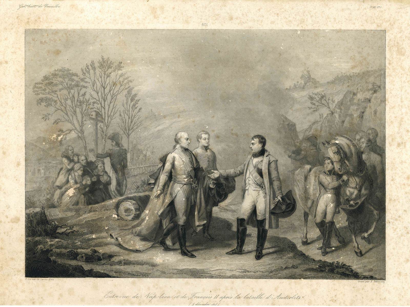 Entrevue de Napoléon et de François II après la bataille d'Austerlitz (4 décembre 1805)
