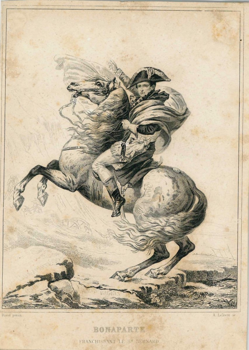 Bonaparte franchissant le St Bernard