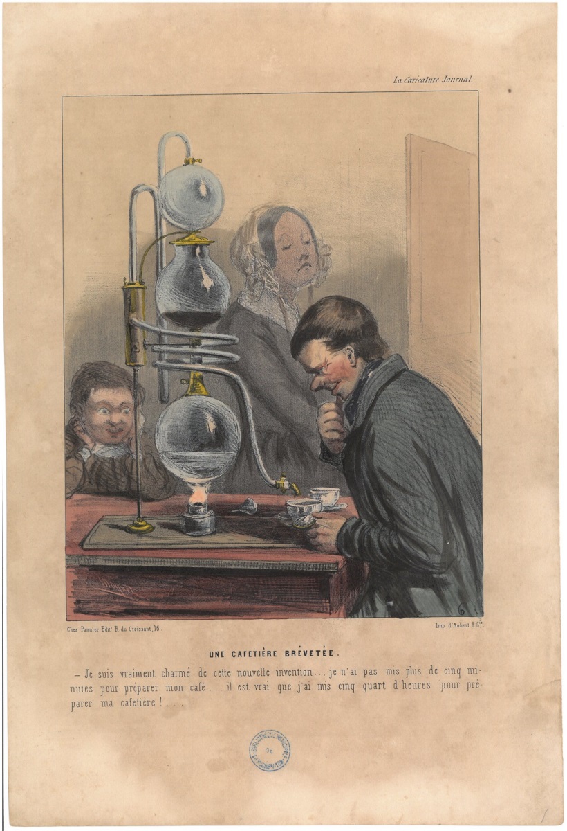 Une cafetière brevetée