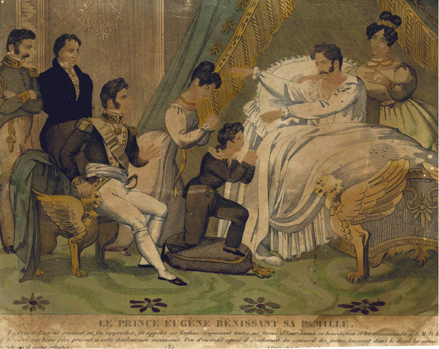 Le prince Eugène bénissant sa famille