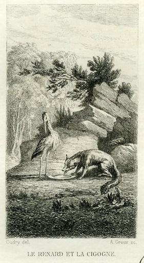 Le Renard et la Cigogne, I, 18