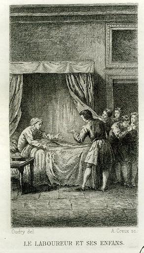 Le laboureur et ses enfants, V, 9