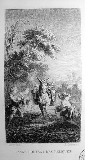 L'âne portant des reliques, V, 14