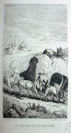 Le coche et la mouche, VII, 9