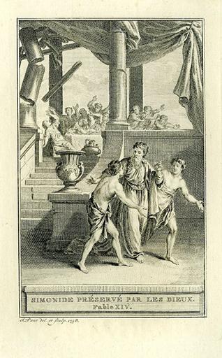 Simonide préservé par les Dieux, I, 14