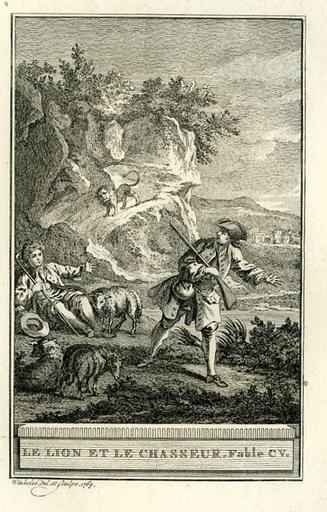 Le lion et le chasseur, VI, 2