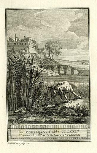 La perdrix, IX (Discours à Mme de La Sablière, 1re planche)