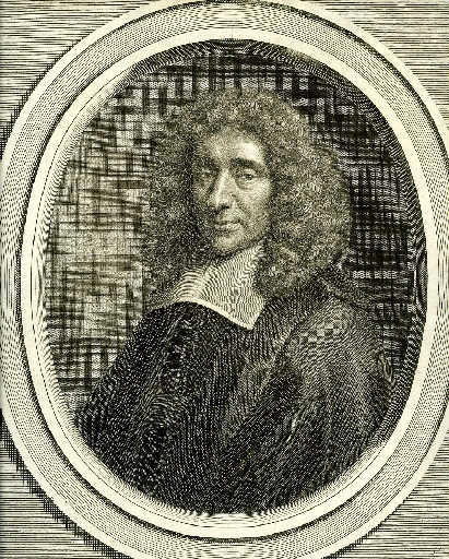 Antoine Furetière ((Paris 1619-1688) Abbé de Chalinoy Pr de Chuines l'un des quarante de l'Académie Françoise mort le 14e May 1688 âgé de 68 ans)