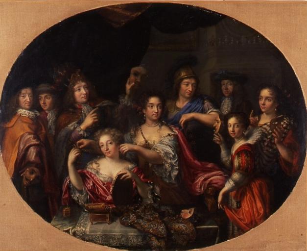 Réunion de Portraits. Départ pour un bal masqué