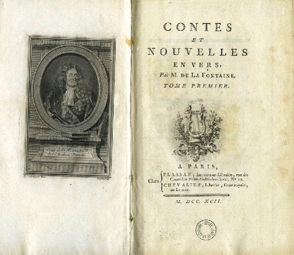 Contes et Nouvelles en vers de Mr de La Fontaine (Tome 1)