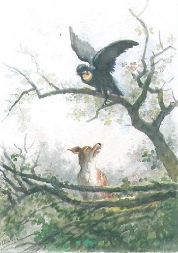 Le Corbeau et le Renard, I, 2