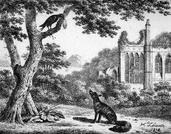 Le Corbeau et le Renard, I, 2
