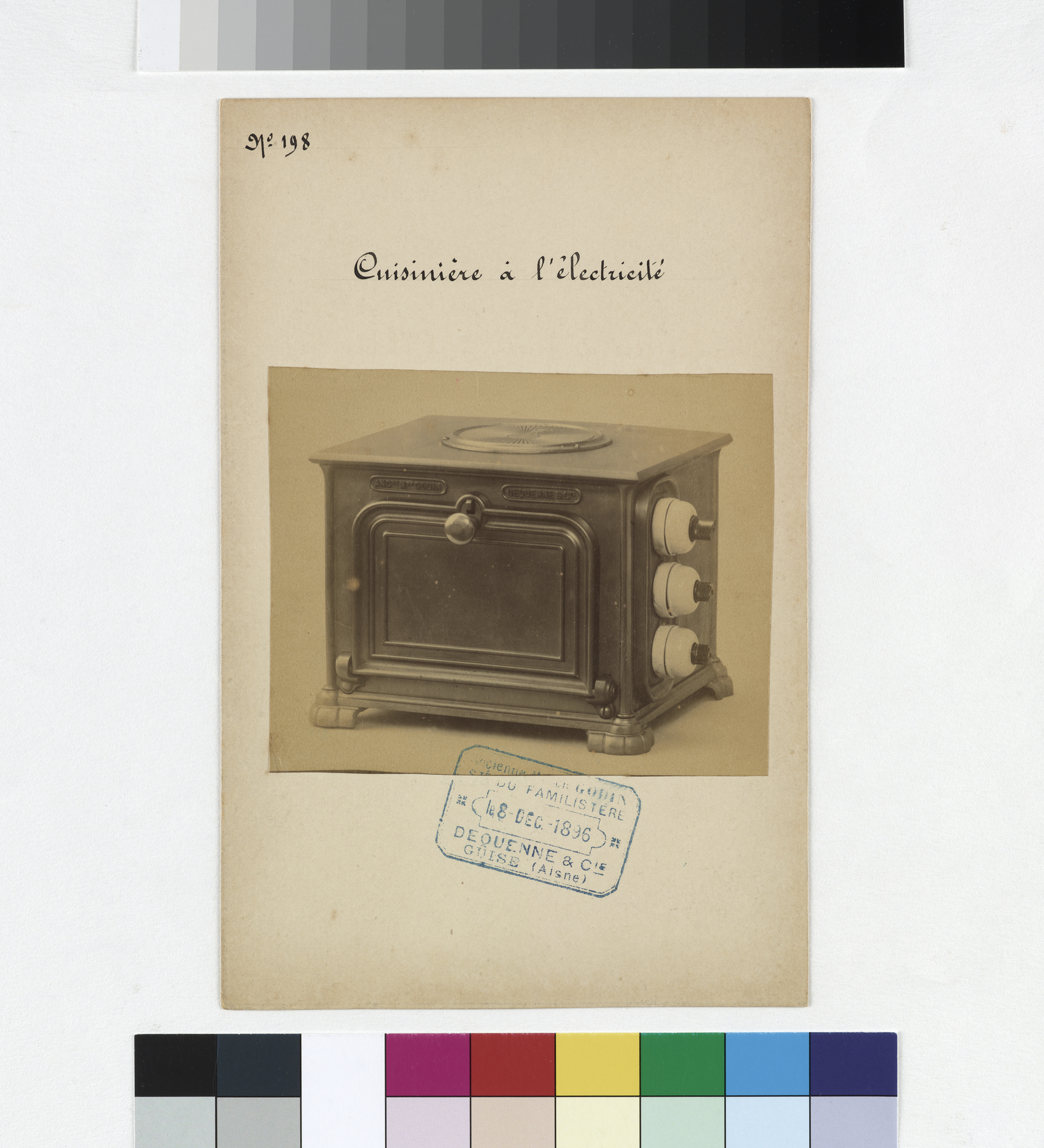 Modèle n°198 : cuisinière à l'électricité