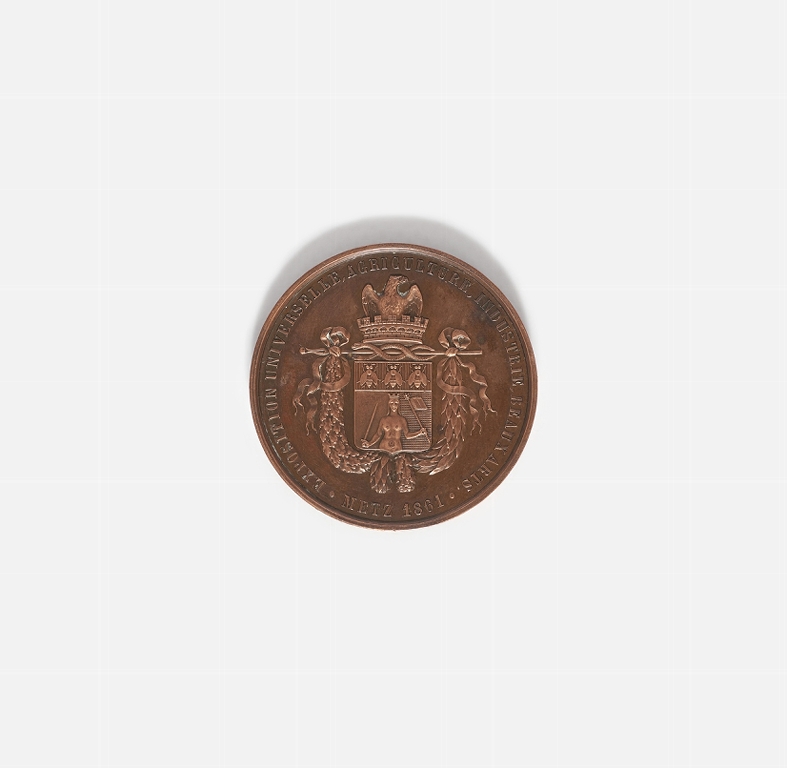 Médaille de bronze de l'exposition universelle de Metz en 1861