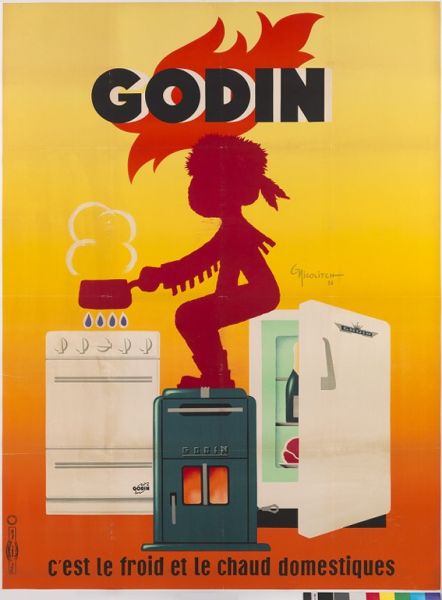 Affiche "Godin, c'est le froid et le chaud domestique"
