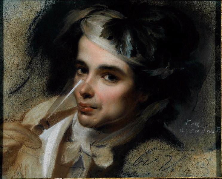 Jeune buveur espagnol (Copie d'un détail du tableau de Bartolomé Esteban Murillo (1618-1682) (Londres, National Gallery))