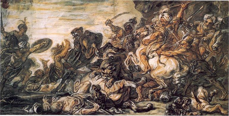 L'Afrique sous l'emblème d'une chasse au lion